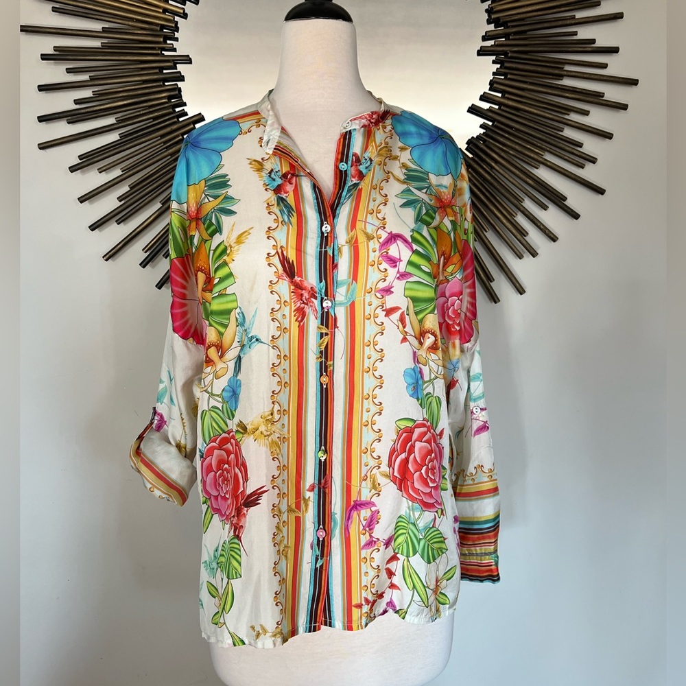 Johnny Was Silk Tunic